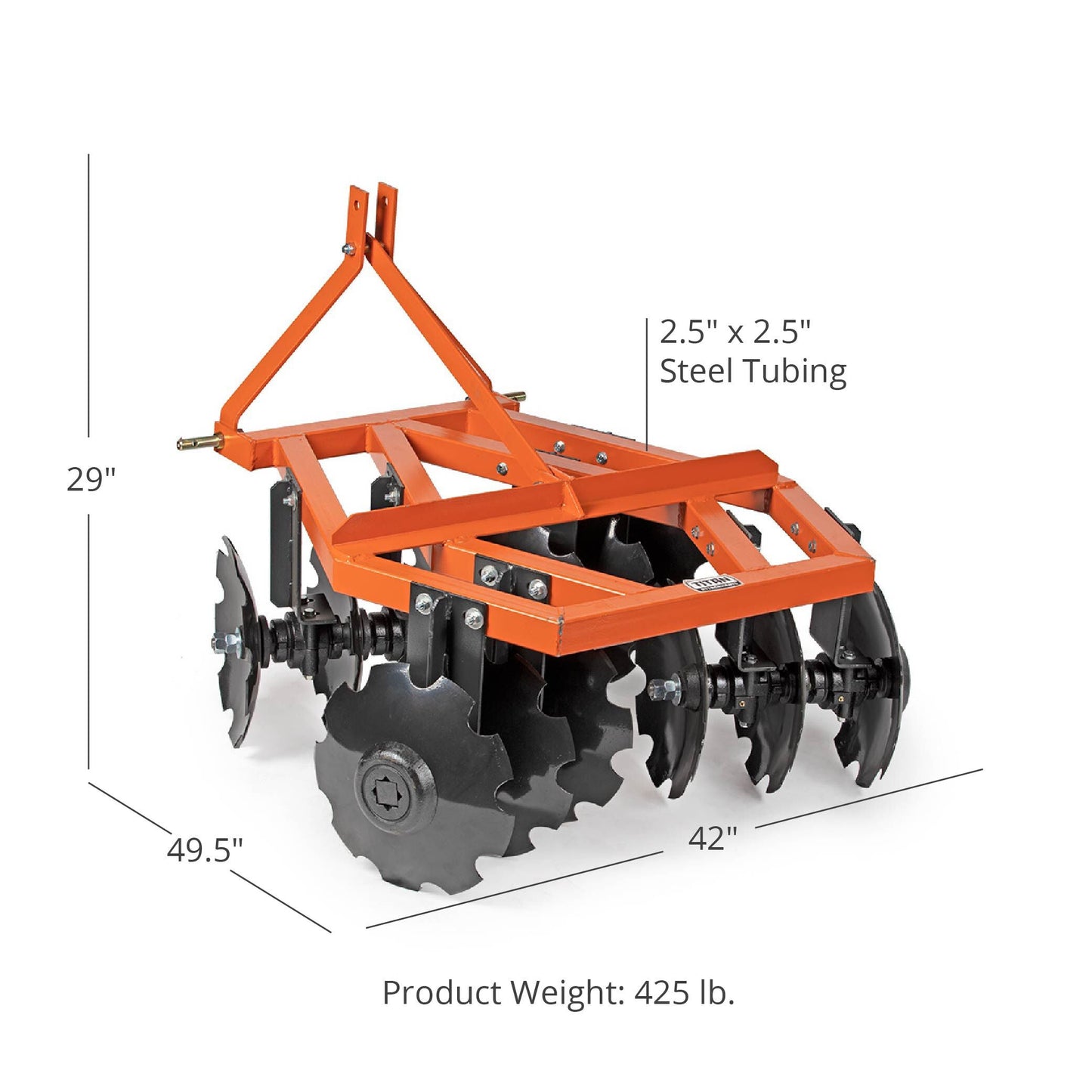 3 Point Notched Disc Harrow