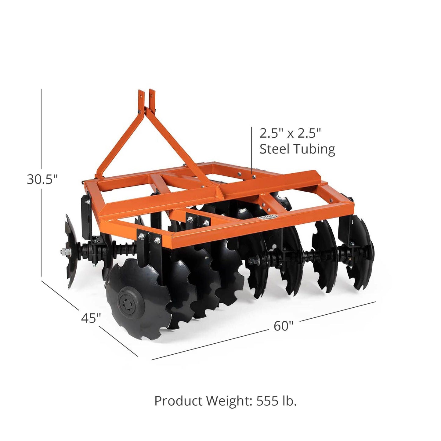 3 Point Notched Disc Harrow