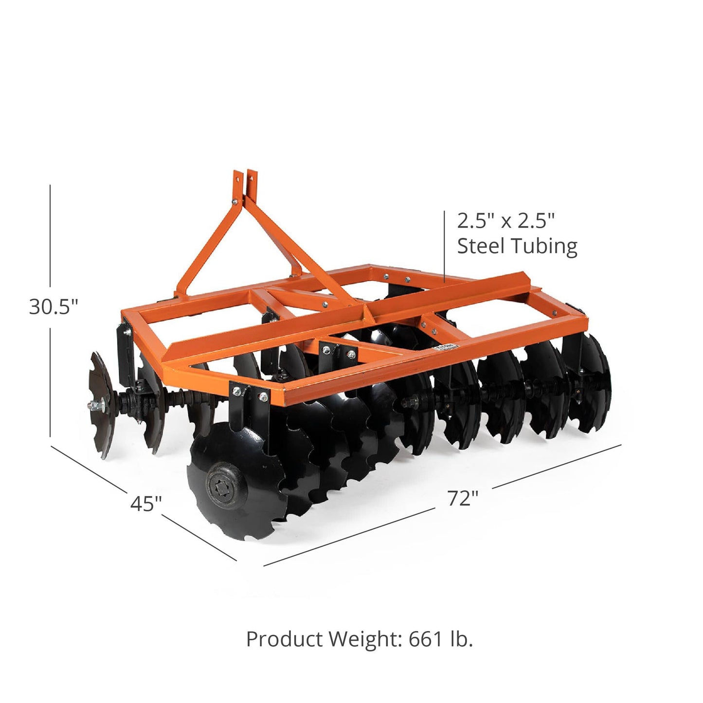 3 Point Notched Disc Harrow
