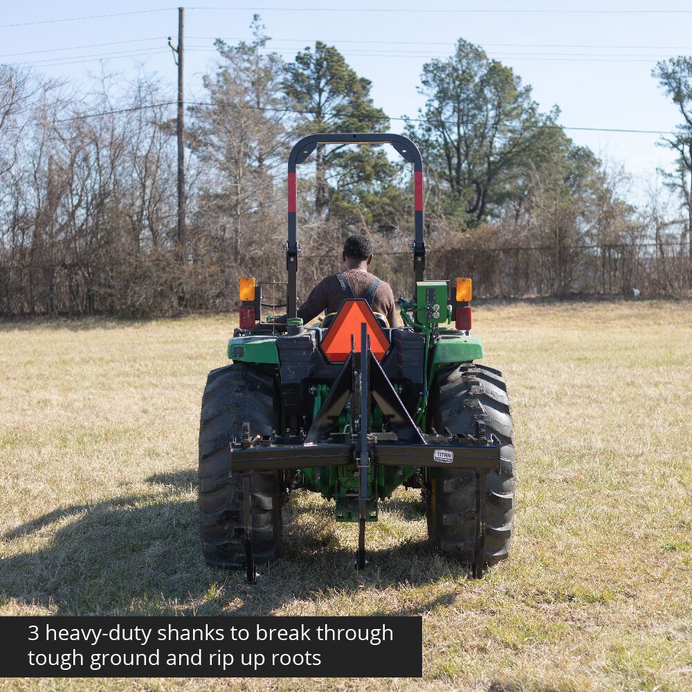 3 Point 3 Shank Subsoiler Fits Category 1 and 2 Tractors