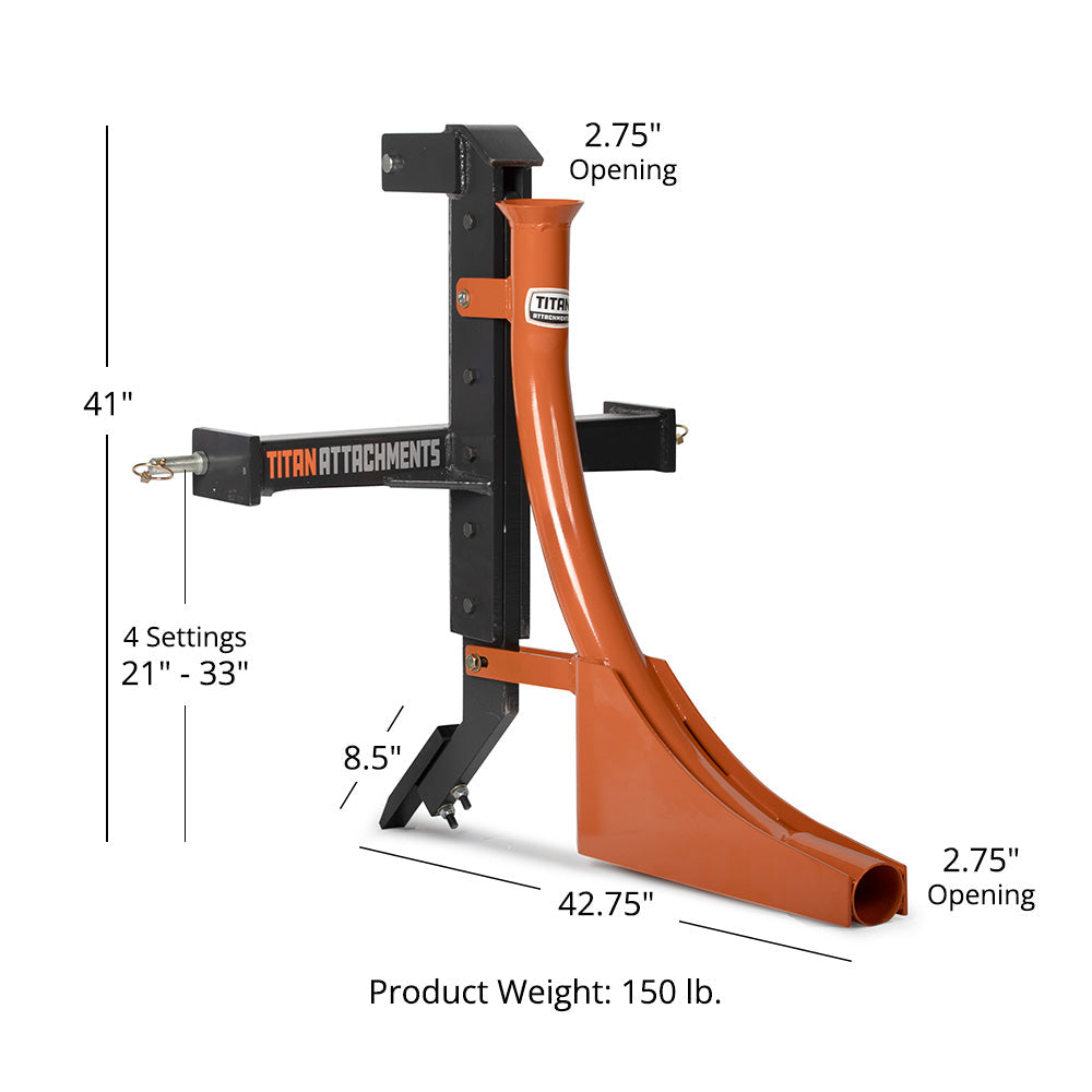 Single Tine Subsoiler with Optional Pipelayer Attachment