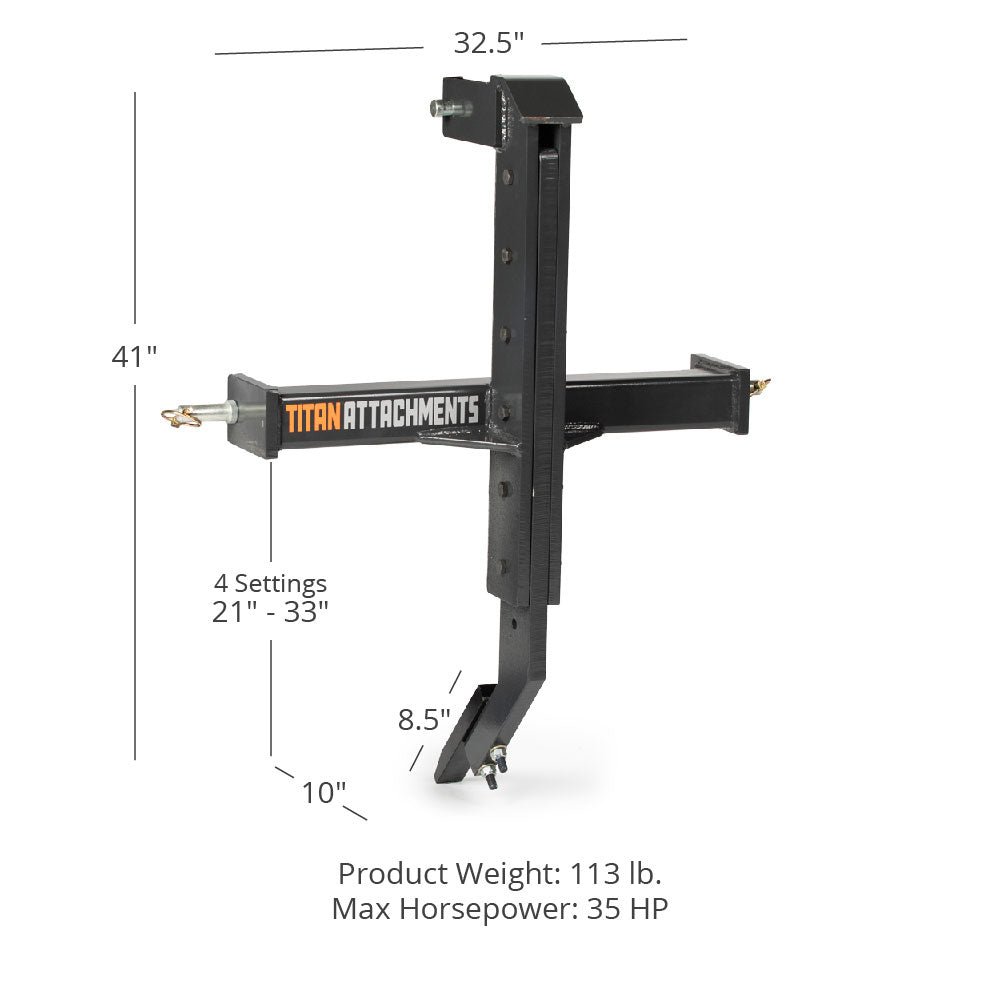 Single Tine Subsoiler with Optional Pipelayer Attachment