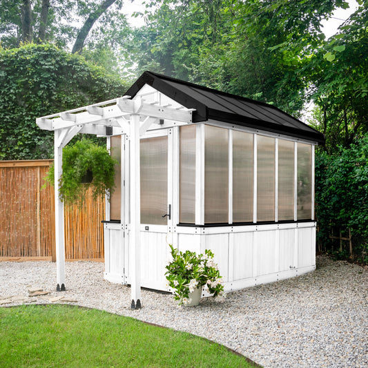 9x6 White Bellerose Greenhouse