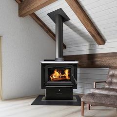 Ashley Hearth 2,500 Sq. Ft. Pedestal Wood Stove AW2520E-P