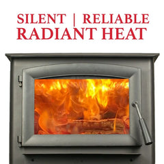 Ashley Hearth 2,500 Sq. Ft. Pedestal Wood Stove AW2520E-P