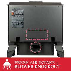 Ashley Hearth 2,500 Sq. Ft. Pedestal Wood Stove AW2520E-P