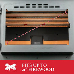 Ashley Hearth 2,500 Sq. Ft. Pedestal Wood Stove AW2520E-P