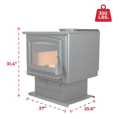 Ashley Hearth 2,500 Sq. Ft. Pedestal Wood Stove AW2520E-P