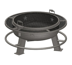 Old Couny BBQ Pits, 36” Fire Pit ID # 3130317 Model # FP-Round 36