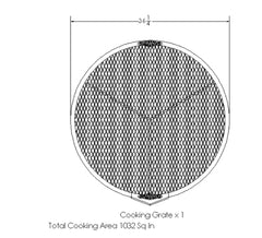 Old Couny BBQ Pits, 36” Fire Pit ID # 3130317 Model # FP-Round 36
