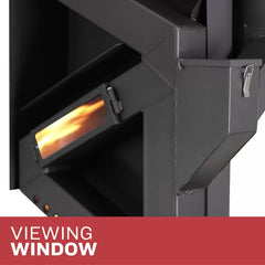 Wiseway 2,000 Sq Ft EPA Certified Gravity Fed Non-Electric Pellet Stove GW1949