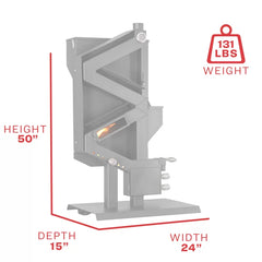Wiseway 2,000 Sq Ft EPA Certified Gravity Fed Non-Electric Pellet Stove GW1949