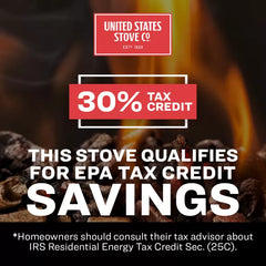 US Stove co 750 Sq. Ft. Tiny Wood Stove TH-100