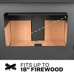 US Stove co 1,200 Sq. Ft. Wood Stove with Legs US1100E-L