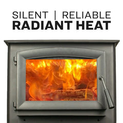 US Stove co 2,000 Sq. Ft. Pedestal Wood Stove US2000-P