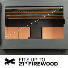 US Stove co 2,000 Sq. Ft. Pedestal Wood Stove US2000-P