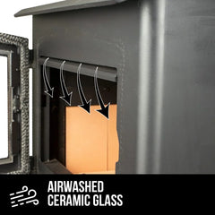 Vogelzang 2,000 Sq. Ft. Pedestal Wood Stove VG2020E-P