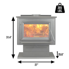 Vogelzang 2,500 Sq. Ft. Pedestal Wood Stove VG2520-P
