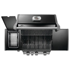 Napoleon Rogue® PRO 425 SIB Black Freestanding Gas Grill w/ Infrared Side Burner