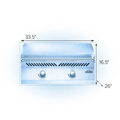 Napoleon 700 Series 32 Stainless Steel Built-In Gas Griddle