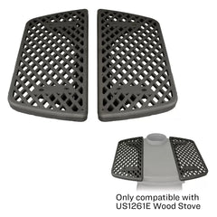 US Stove co Cast Iron Log Wood Stove Side Tables US1261DST