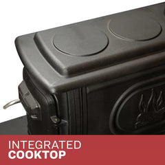 US Stove co 900 Sq. Ft. Cast Iron Log Wood Stove  US1269E