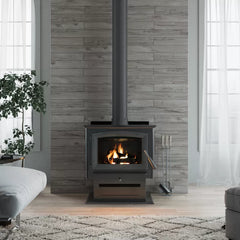 US Stove co 2,000 Sq. Ft. Pedestal Wood Stove US2000-P