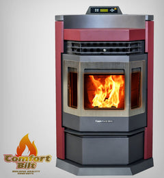 ComfortBilt HP22-N SS Pellet Stove Burgundy